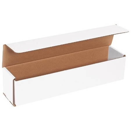 Box Packaging Corrugated Mailers, 14L x 3W x 3H, White, PK50 M1433